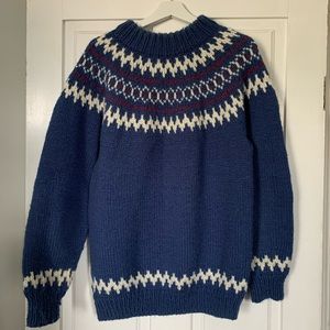 Vintage Hand-knitted Fair Isle Sweater
